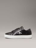 Black Leather Trainers  Women
