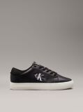 Black Leather Trainers  Women