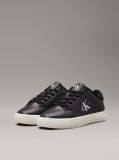 Black Leather Trainers  Women