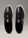 Black Leather Trainers  Women