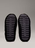 Black Faux Fur Slippers  Women