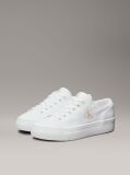 Λευκό Platform Sneakers Από Canvas  Γυναίκα