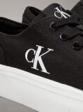 Μαύρο Platform Sneakers Από Canvas  Γυναίκα