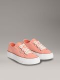 Pink Canvas Platform Trainers  Women