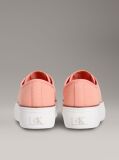 Pink Canvas Platform Trainers  Women