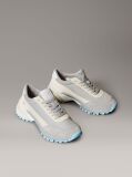 Grey Leather Runner Trainers  Women