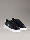 Black Leather Trainers  Women