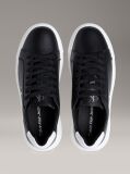 Black Leather Trainers  Women