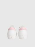 White Vulcanised Leather Trainers  Women