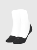 Black Calvin Klein Low-Cut Logo Women's Footie 2 pack  Women