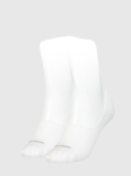 White Calvin Klein Mid-Cut Logo Women's Footie 2 pack  Women