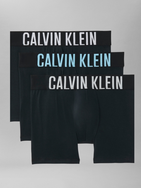 Black 3 Pack Boxer Briefs - Intense Power Cotton  Men