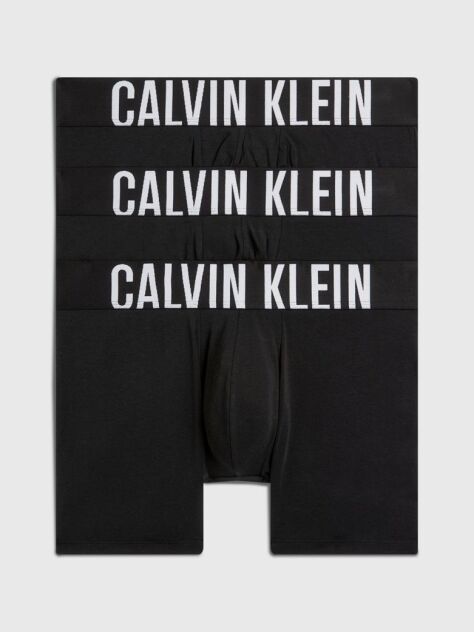 Black 3 Pack Boxer Briefs - Intense Power Cotton  Men