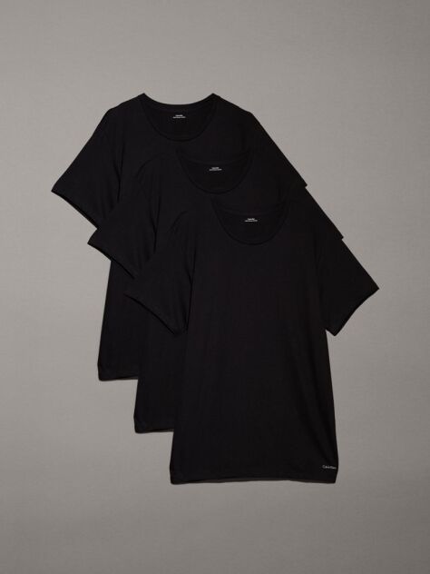 Μαύρο Σετ 3 T-Shirts - Cotton Classics  Άνδρας