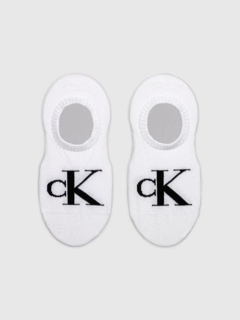 White 2 Pack Footie Socks  Women