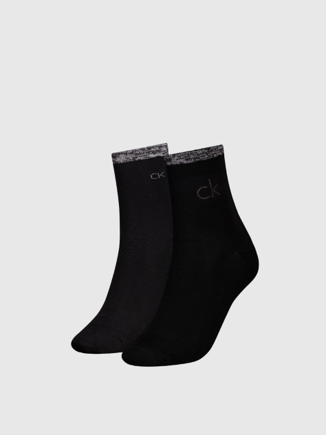 Black 2 Pack Short Socks  Women