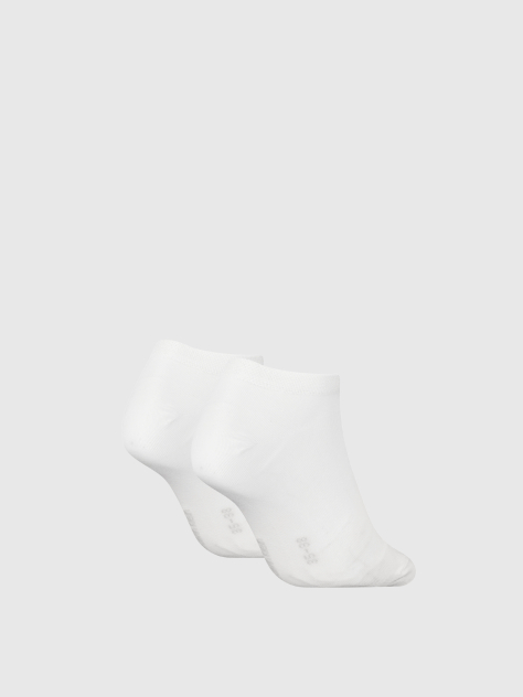 White 2 Pack Short Socks  Women