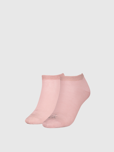 Pink 2 Pack Short Socks  Women