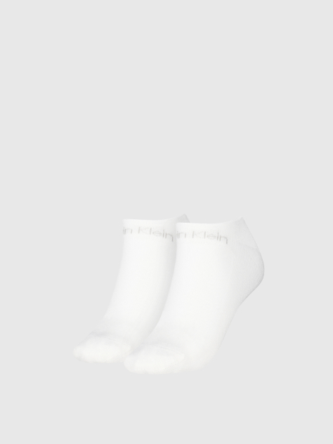 White 2 Pack Sneaker Socks  Women