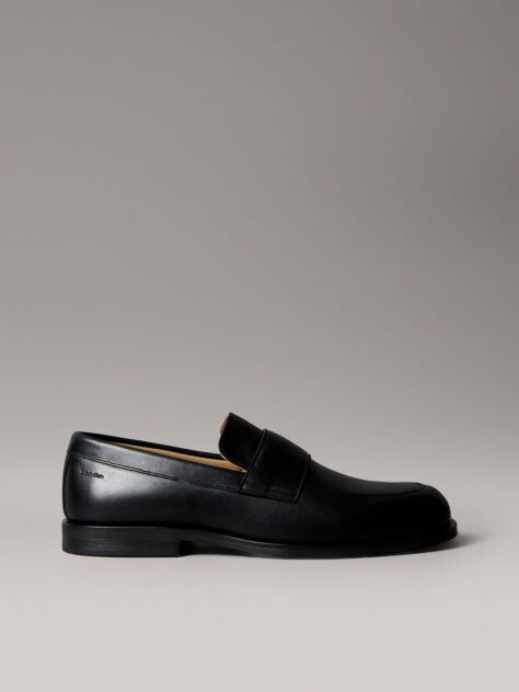 Μαύρο Δερμάτινα Loafers Με Τεχνολογία Airfit®  Άνδρας