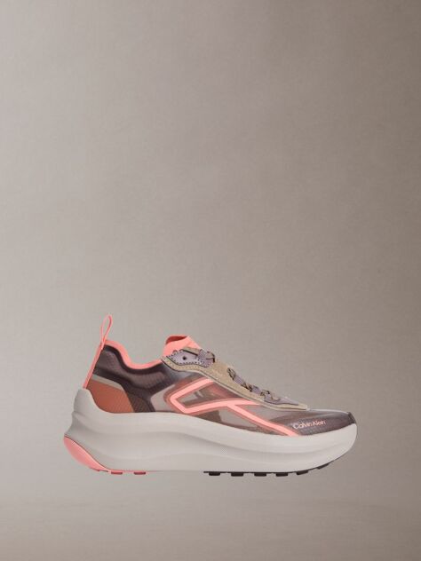 Multi Andrea - Chunky CK Stripe Runner Trainers  Women