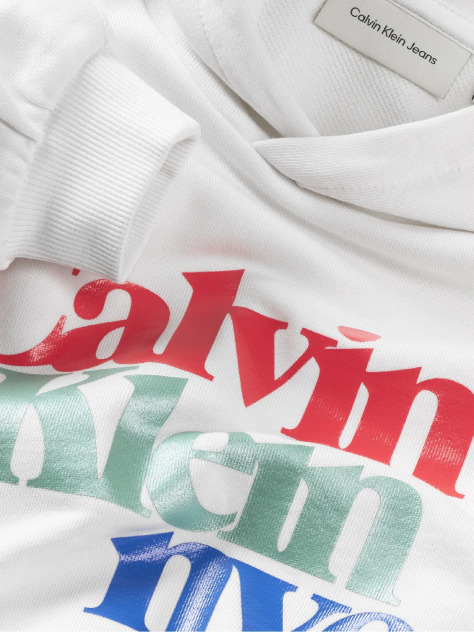 White Relaxed Logo Hoodie  Girls