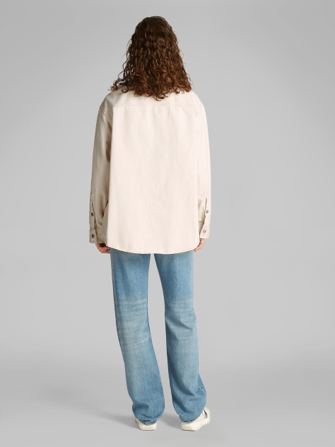 Denim 90's Λινό Overshirt  Γυναίκα