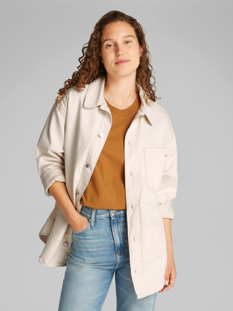 Denim 90's Λινό Overshirt  Γυναίκα