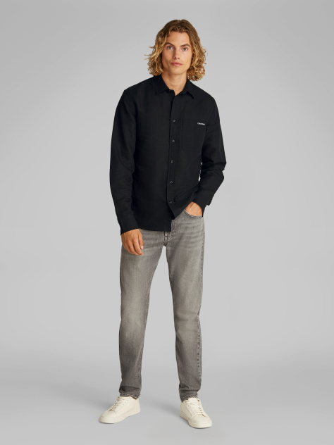 Black Linen Cotton Shirt  Men