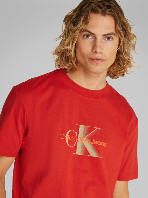 Red Monologo Shift T-Shirt  Men