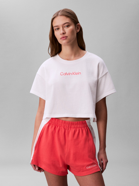 White Cropped Beach T-Shirt  Women