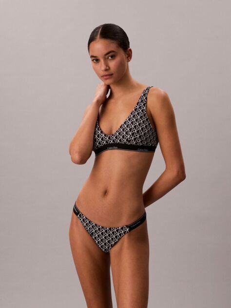 Black Bralette Bikini Top - CK Icon  Women