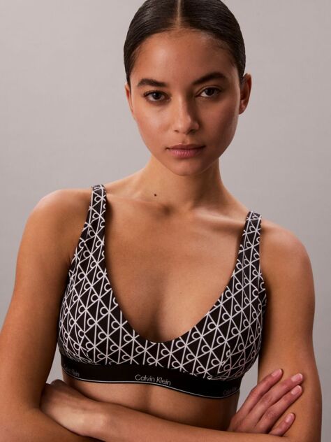Black Bralette Bikini Top - CK Icon  Women