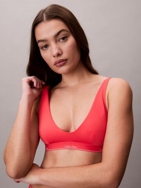 Pink Bralette Bikini Top - CK Icon  Women