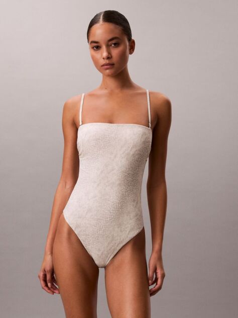 Grey Bandeau Swimsuit - CK Essentials  Women