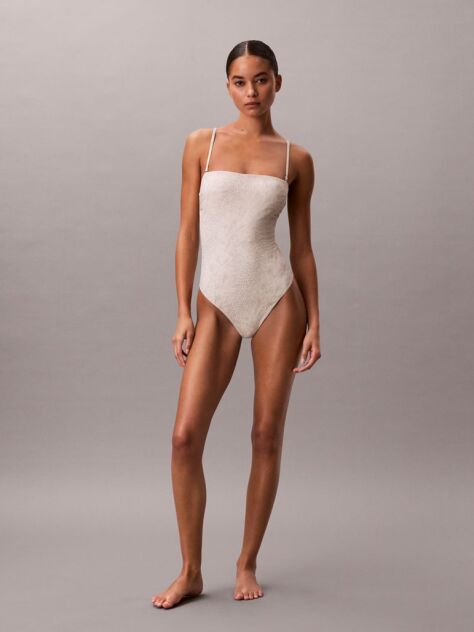 Grey Bandeau Swimsuit - CK Essentials  Women