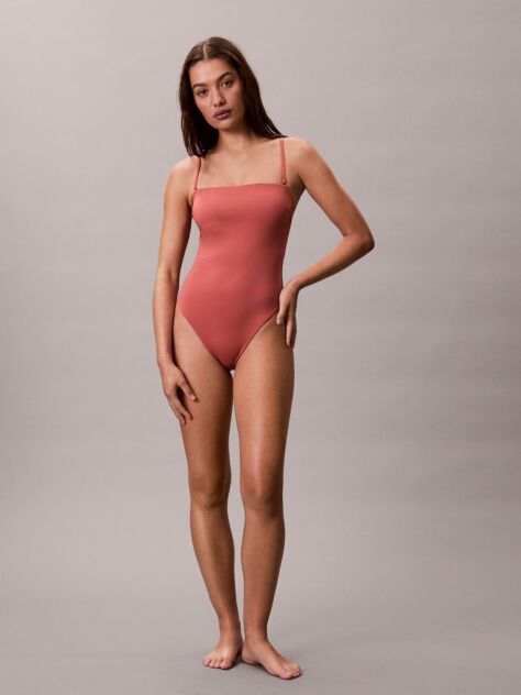 Red Bandeau Swimsuit - CK Essentials  Women