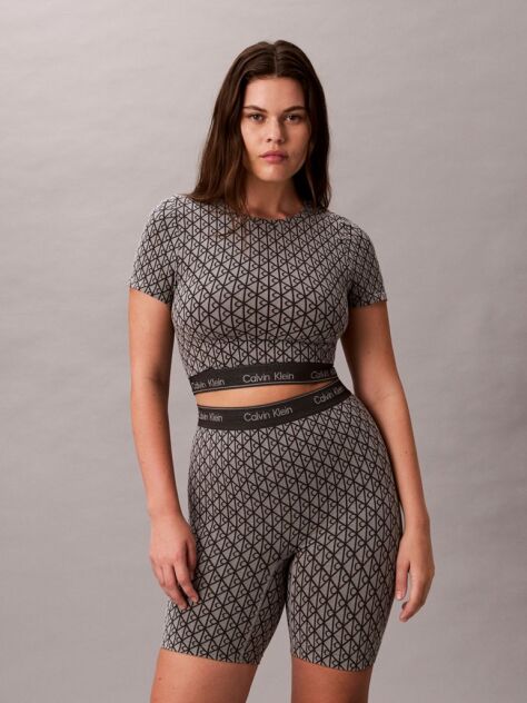 Grey Short Sleeve Top - Icon Shapewear Logo  Women