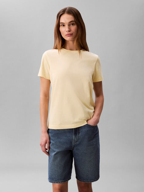 Κίτρινο T-shirt Με Μονόγραμμα  Γυναίκα