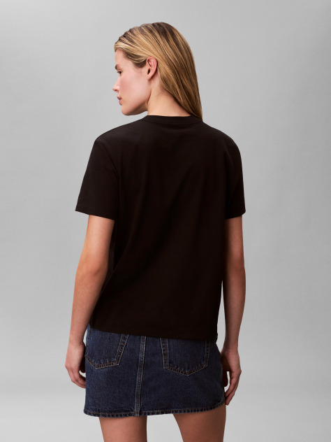 Μαύρο T-Shirt Με Λογότυπο  Γυναίκα