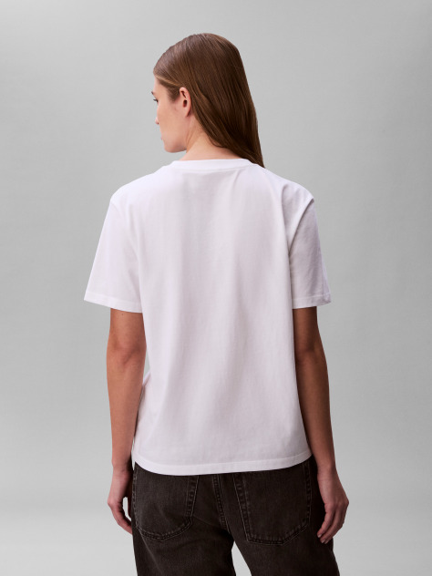 Λευκό Κοντομάνικο T-Shirt  Γυναίκα