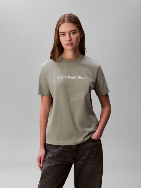 Πράσινο Κοντομάνικο T-Shirt  Γυναίκα