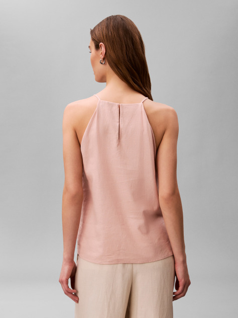 Orange Linen Blend Cami Top  Women