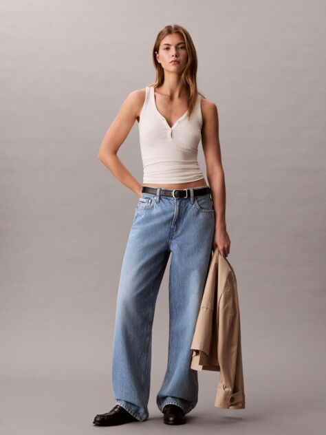 Denim Relaxed Barrel Jeans  Women