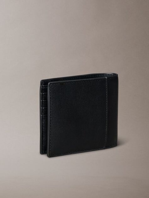 Μαύρο Πορτοφόλι Billfold Από Δέρμα Με RFID  Άνδρας