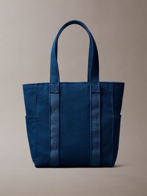 Denim Τσάντα Tote Με Ζακάρ Λογότυπο  Γυναίκα