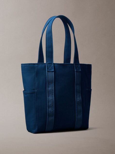 Denim Τσάντα Tote Με Ζακάρ Λογότυπο  Γυναίκα