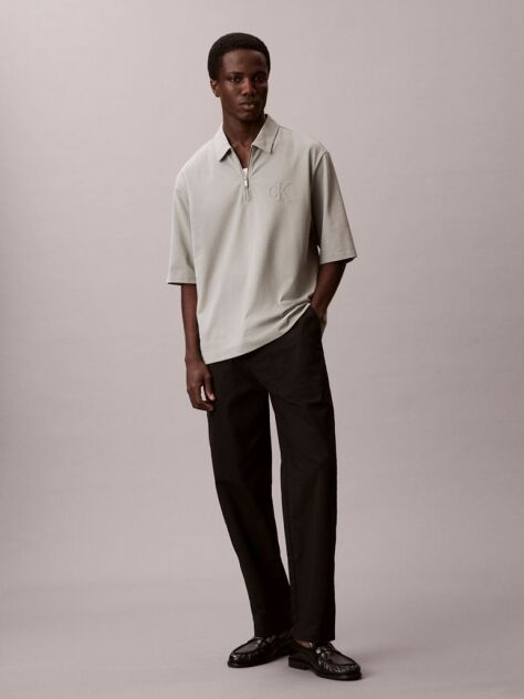 Green Pima Cotton Polo Shirt  Men