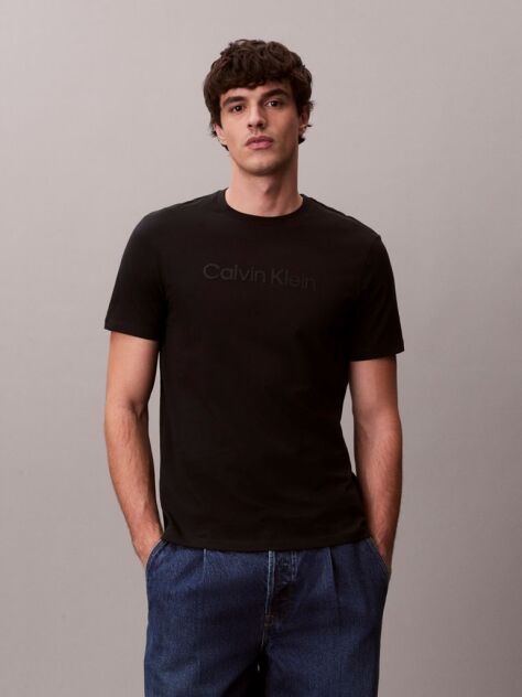 Black Graphic Logo T-shirt  Men