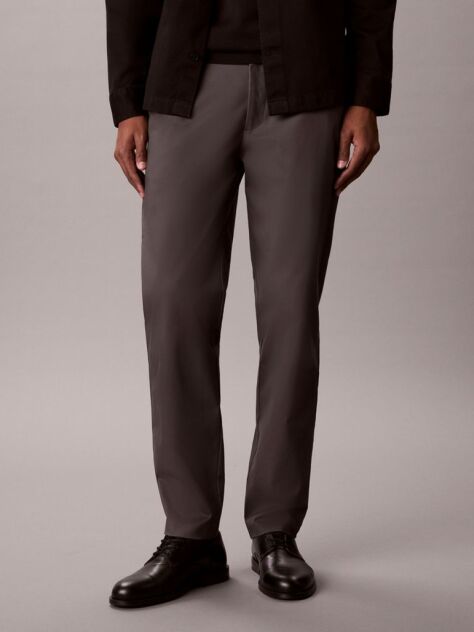 Γκρι Παντελόνι Chino Με Tapered Γραμμή  Άνδρας
